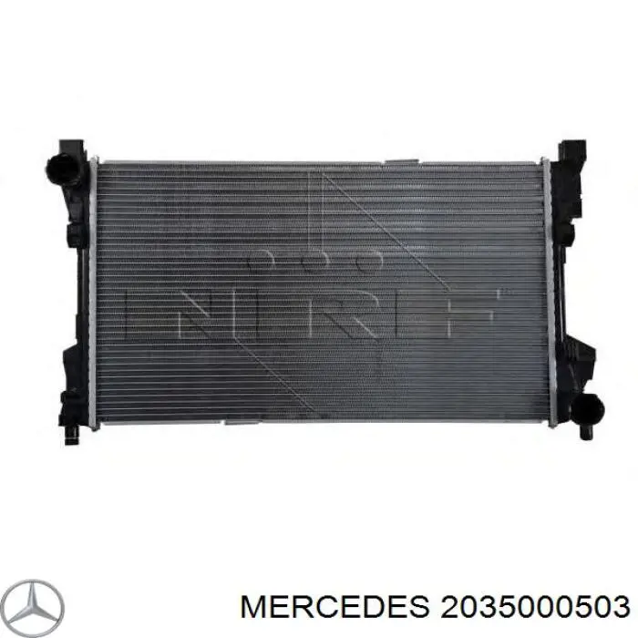 2035000503 Mercedes radiador de esfriamento de motor