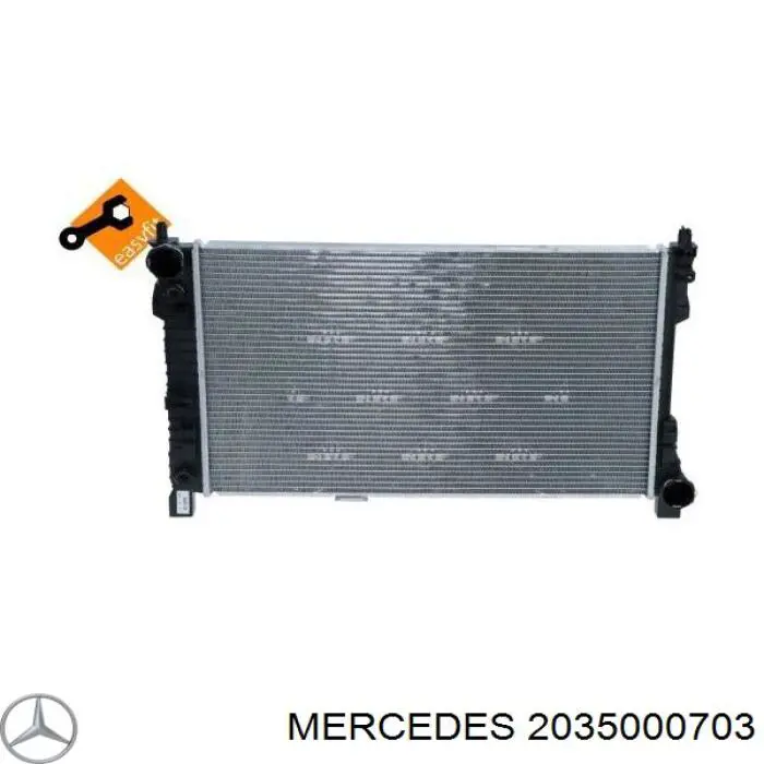 Радиатор 2035000703 Mercedes