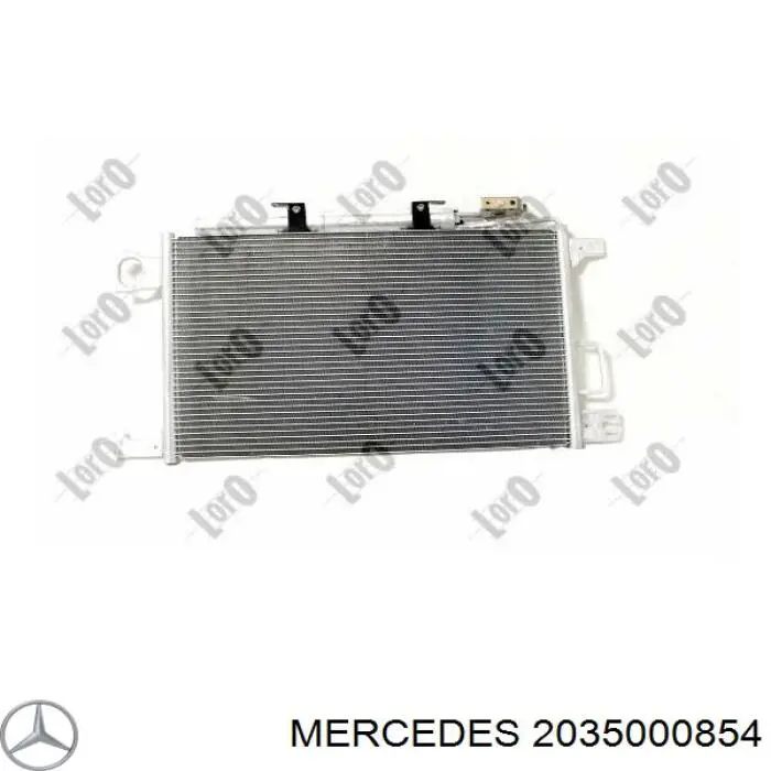 2035000854 Mercedes радиатор кондиционера