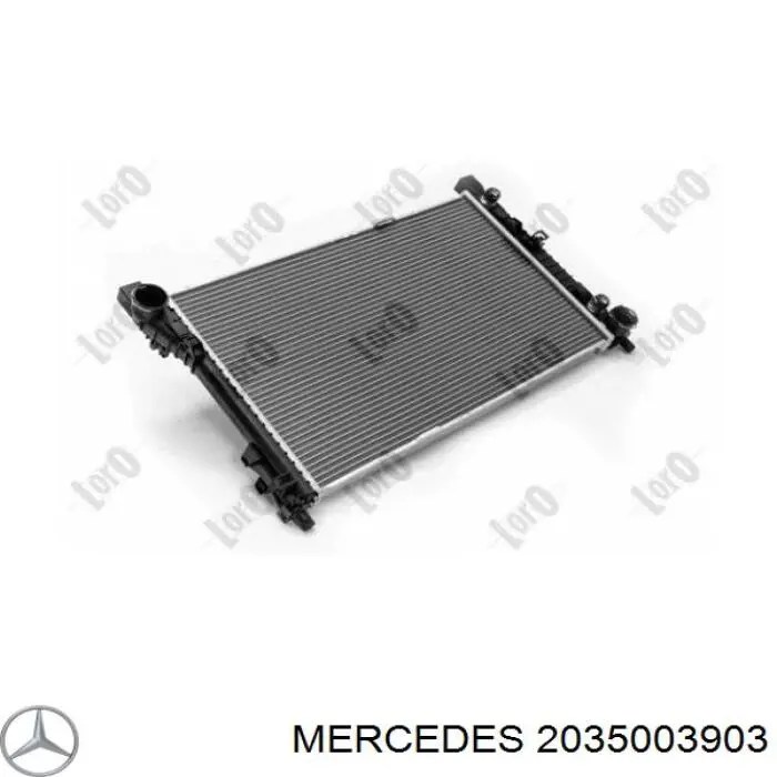 2035003903 Mercedes радиатор