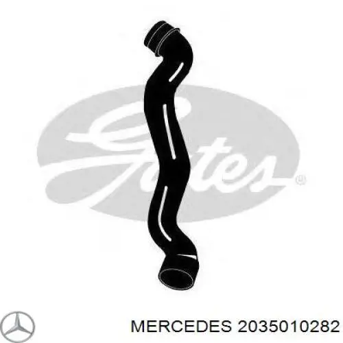 2035010282 Mercedes Патрубок радиатора охлаждения нижний