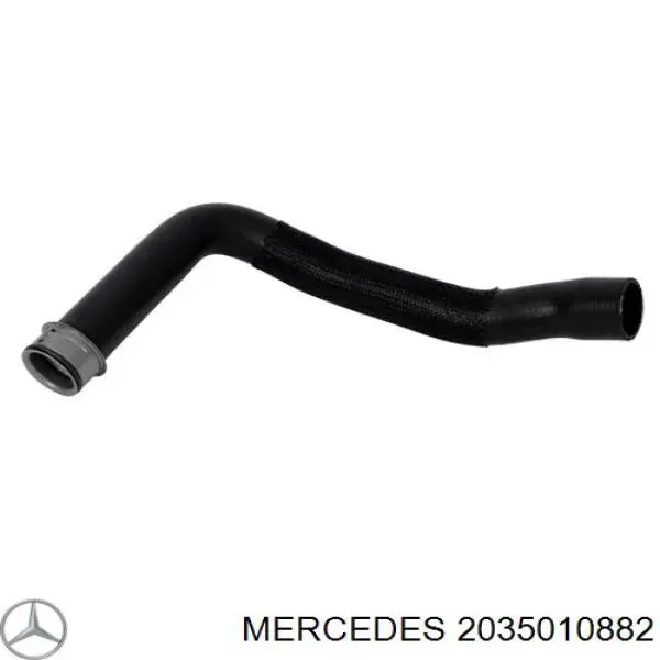 2035010882 Mercedes шланг (патрубок радиатора охлаждения верхний)