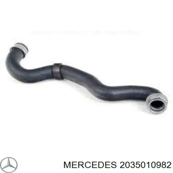 2035010982 Mercedes шланг (патрубок радиатора охлаждения верхний)