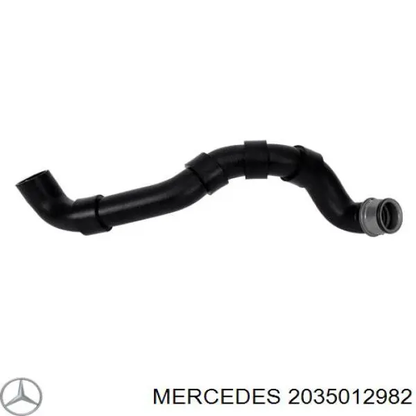 2035012982 Mercedes шланг (патрубок радиатора охлаждения верхний)