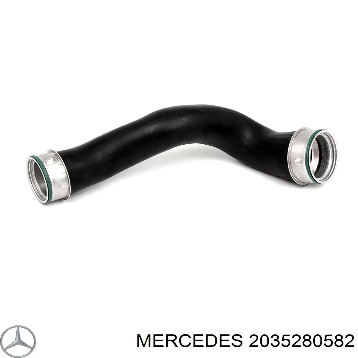 2035280582 Mercedes шланг (патрубок интеркуллера верхний левый)