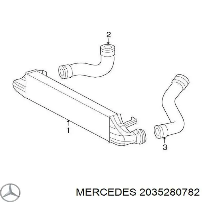 Шланг интеркуллера Mercedes 2035280782