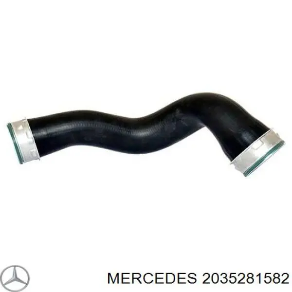 2035281582 Mercedes шланг (патрубок интеркуллера верхний левый)