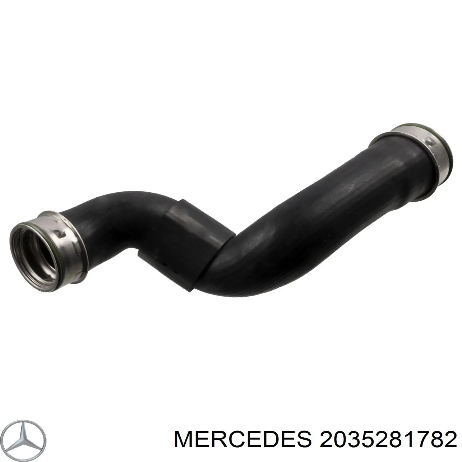 2035281782 Mercedes шланг (патрубок интеркуллера нижний правый)