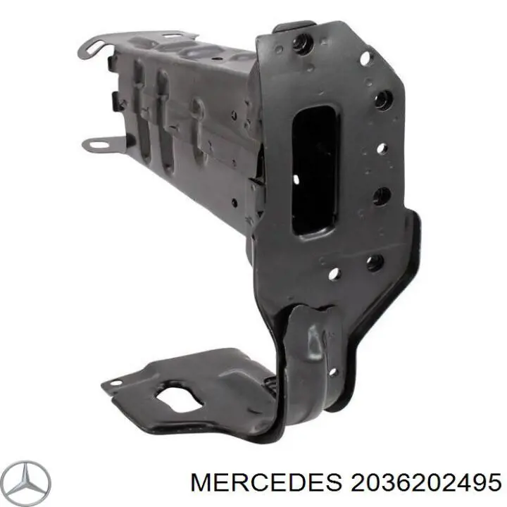 Купить A2036202495 Mercedes Кронштейн усилителя переднего бампера