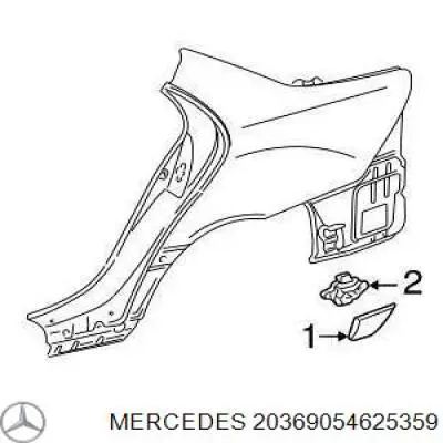 2036905462 Mercedes Молдинг заднего правого крыла
