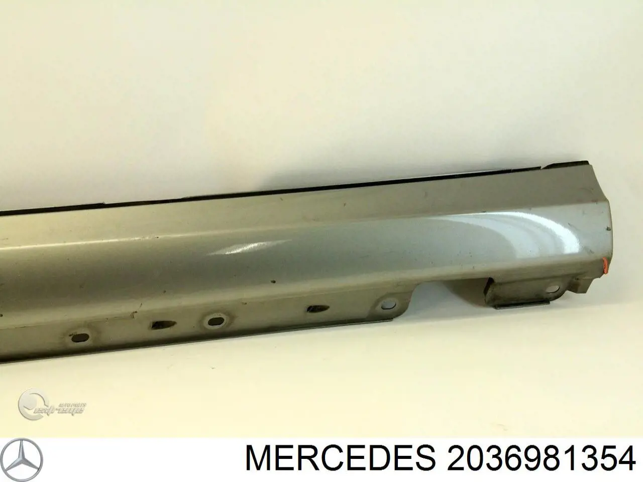 2036981354 Mercedes накладка (молдинг порога наружная левая)