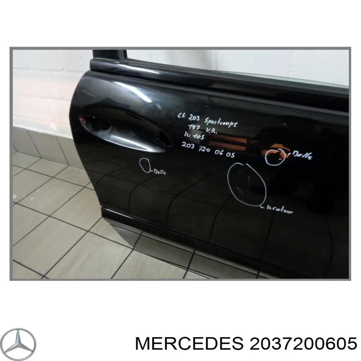 Дверь передняя правая Mercedes C купе (CL203) (2001 - 2007) цена, от 44.34 USD