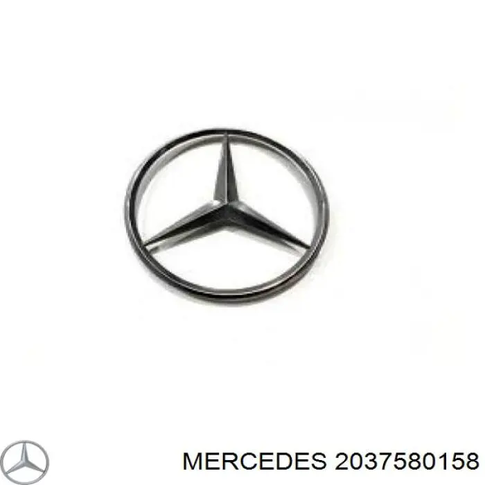 Фирменный значек на крышку багажника на Mercedes C (S203)