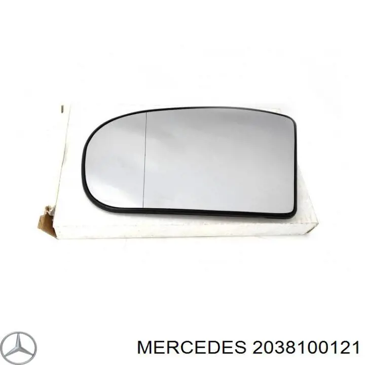 Купить 2038100121 Mercedes Стекло зеркала заднего вида, левого