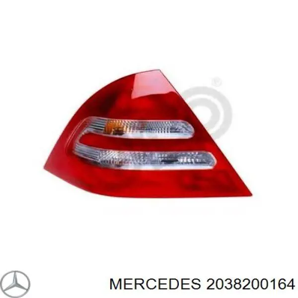 2038200164 Mercedes lanterna traseira esquerda