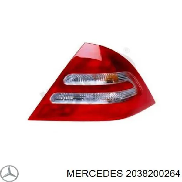 2038200264 Mercedes фонарь задний правый
