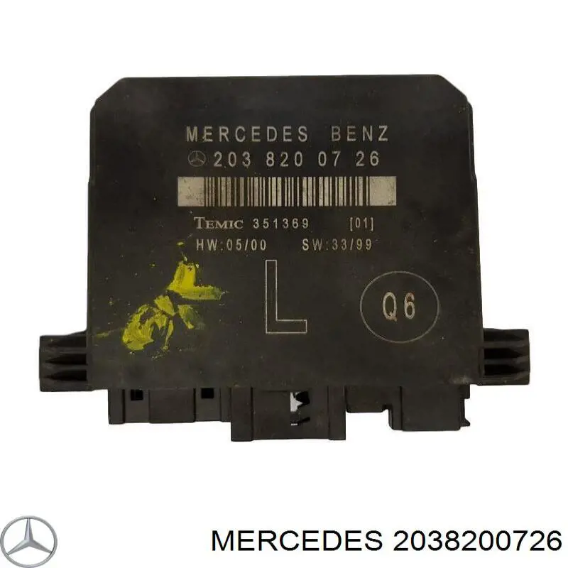 Купить 2038200726 Mercedes Блок комфорта задней двери