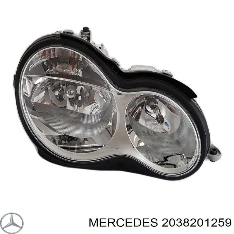 Фара правая 2038201259 Mercedes