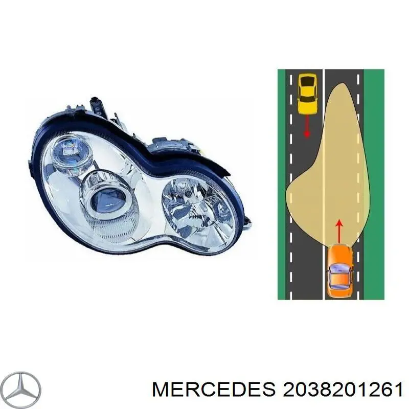 Фара правая 710301166276 Mercedes