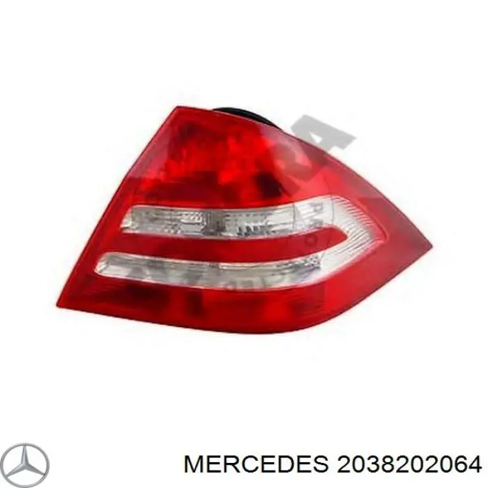 Фонарь задний правый 2038202064 Mercedes