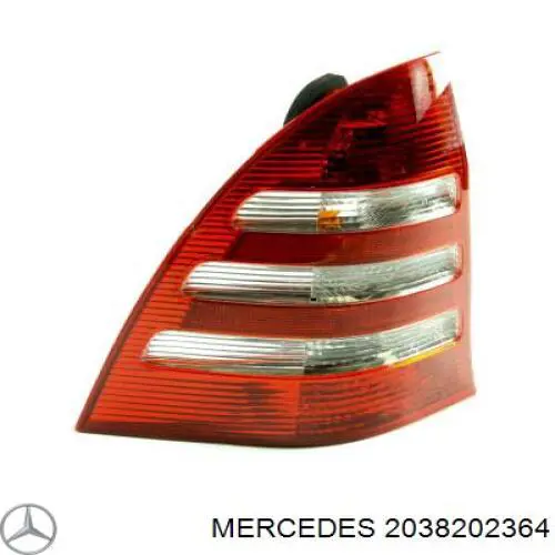  Фонарь задний левый Mercedes C 
