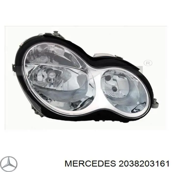 Фара левая Mercedes 2038203161 цена, от 115.72 USD