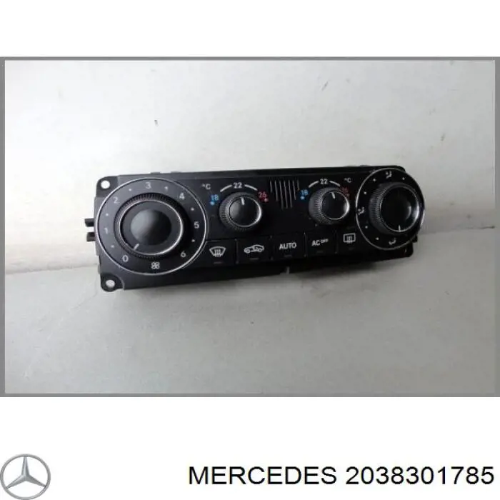 2038301785 Mercedes блок управления режимами отопления/кондиционирования