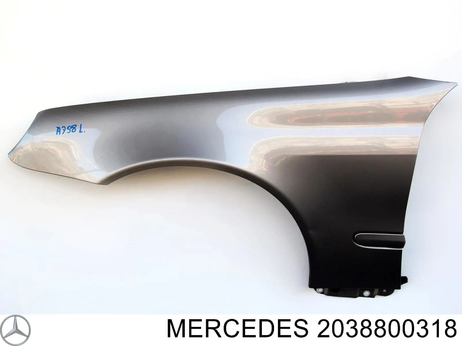 Крыло переднее левое на Mercedes C (CL203)