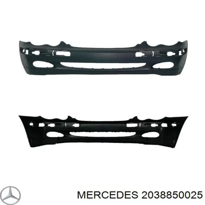 2038850025 Mercedes pára-choque dianteiro