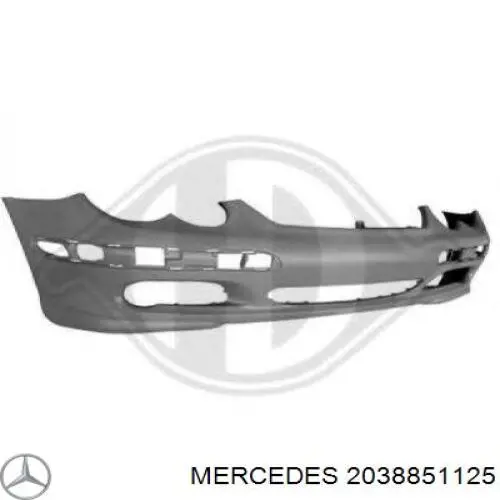 2038851125 Mercedes pára-choque dianteiro