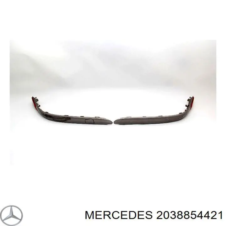 Купить A2038854421 Mercedes Молдинг бампера переднего правый