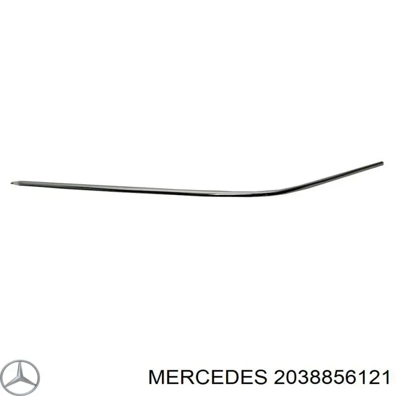 Молдинг бампера переднего левый A20388561219040 Mercedes