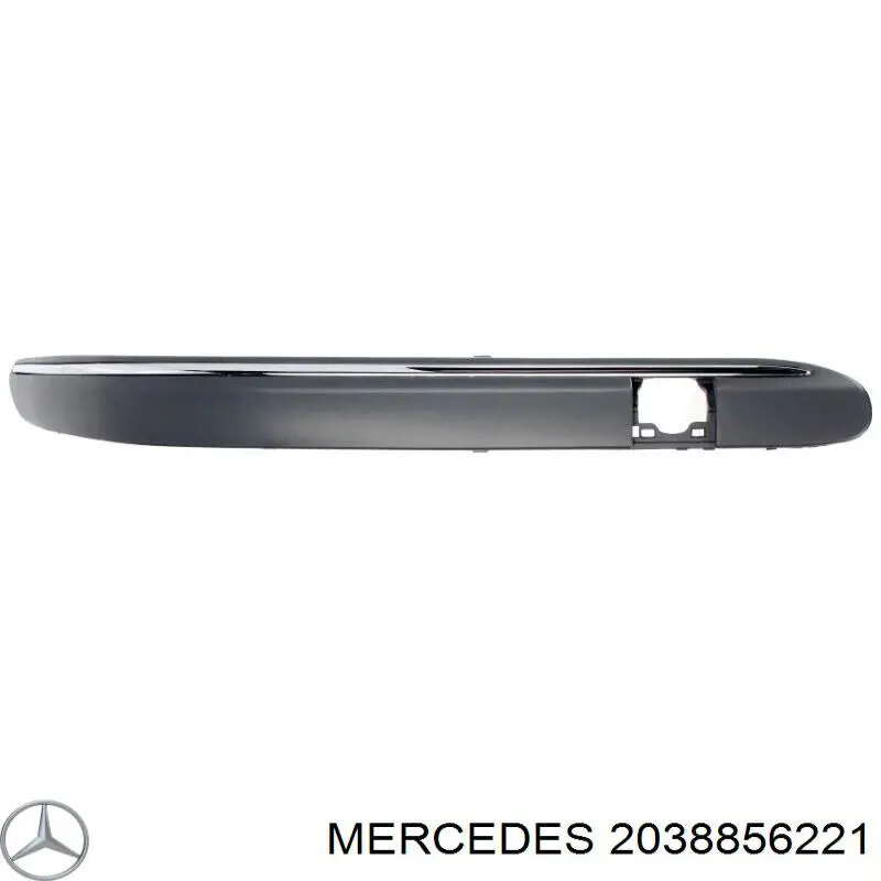 Молдинг бампера переднего правый Mercedes 2038856221 цена, от 15.56 USD