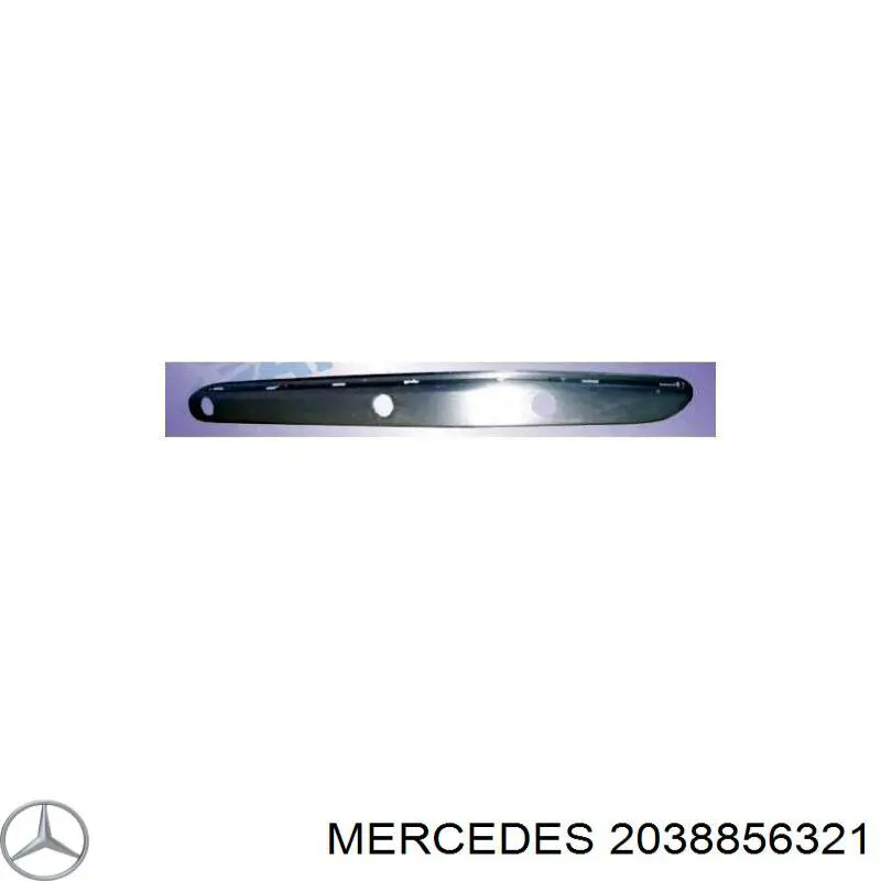 Купить A20388563219999 Mercedes Молдинг бампера переднего левый