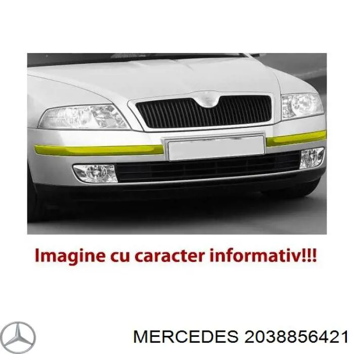 A20388564219744 Mercedes Молдинг бампера переднего правый