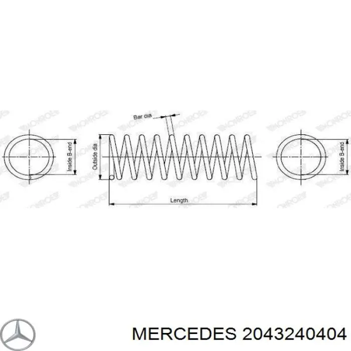 Купить 2043240404 Mercedes Пружина подвески