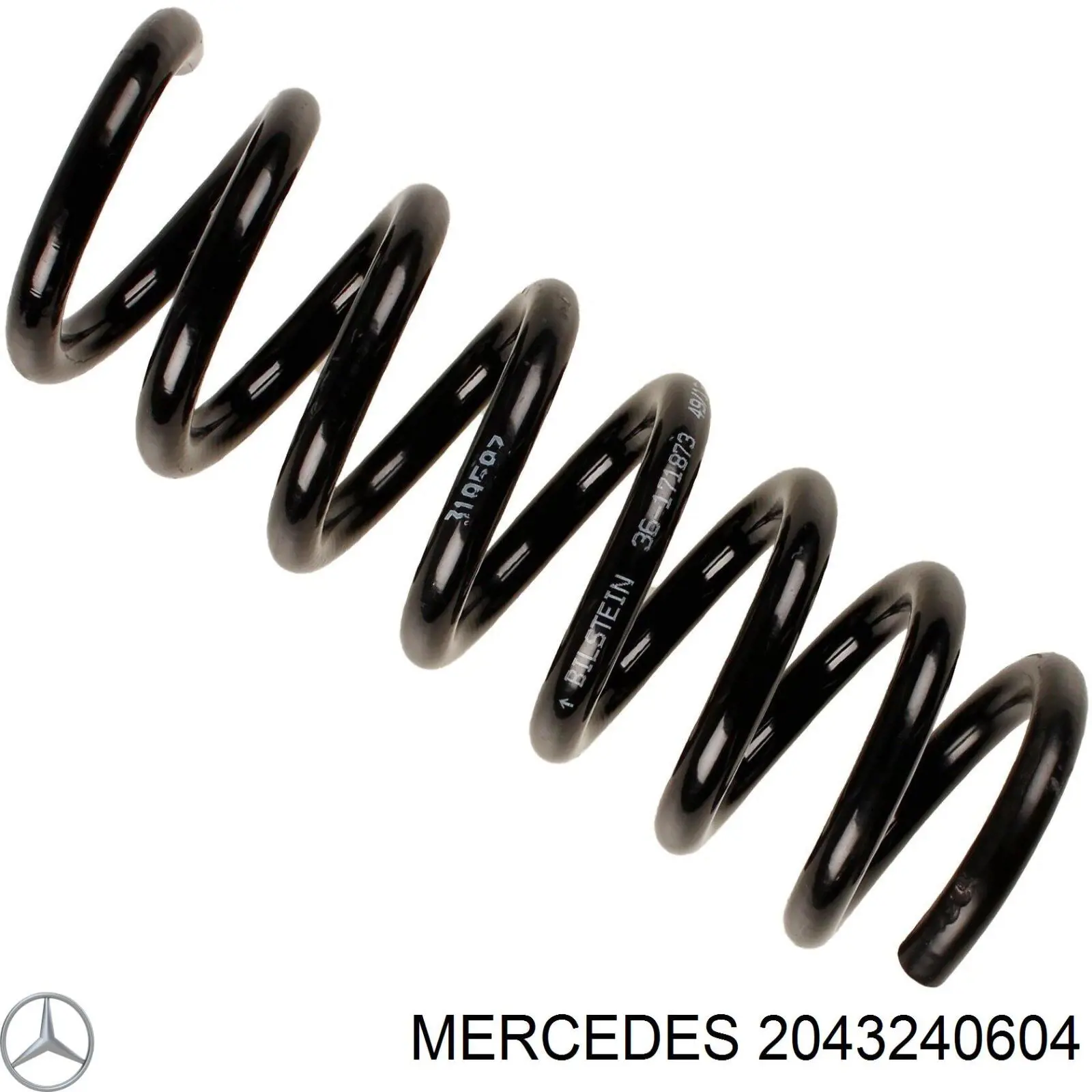 2043240604 Mercedes пружина задняя