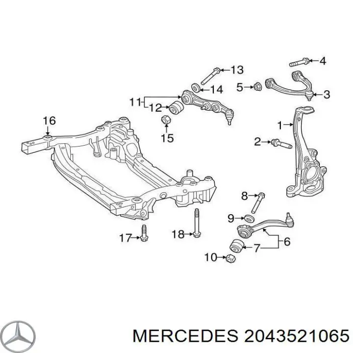 Полиуретановый сайлентблок заднего нижнего рычага Mercedes 2043521065 цена, от 11.90 USD