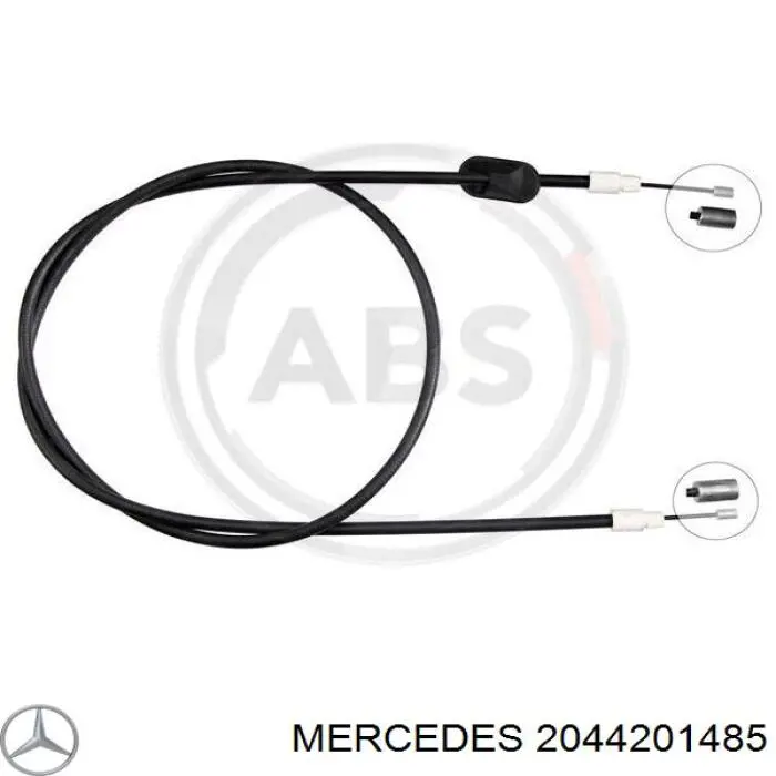 2044201485 Mercedes трос ручного тормоза передний