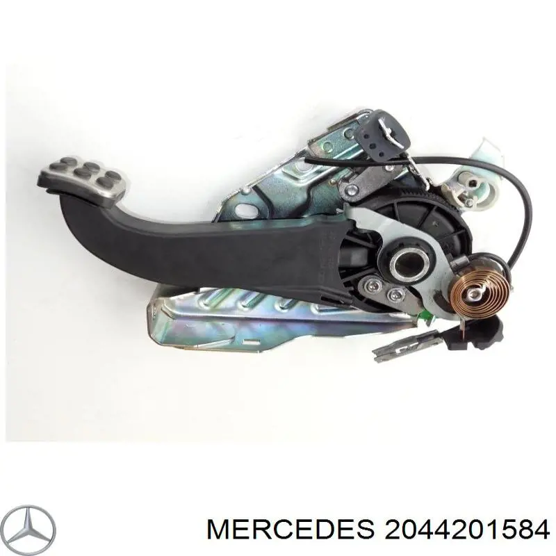 Педаль и привод механизма управления тормозами (привод тормозного крана) на Mercedes C (W204)