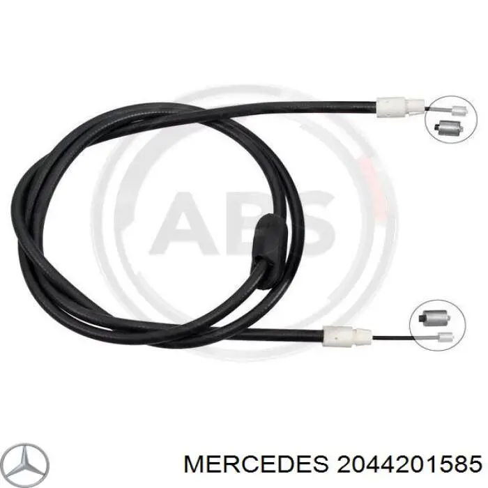 2044201585 Mercedes cabo do freio de estacionamento dianteiro