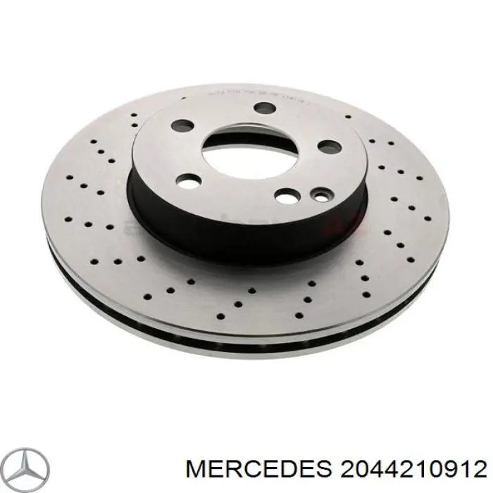 2044210912 Mercedes диск тормозной передний