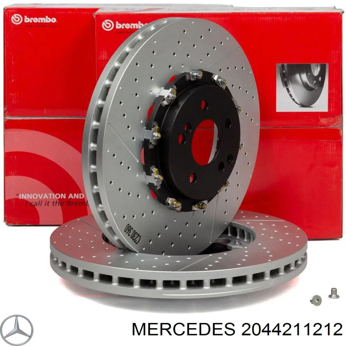 Передние тормозные диски 2044211212 Mercedes