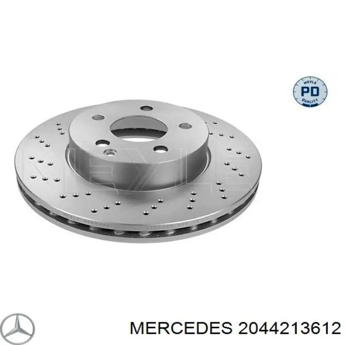 2044213612 Mercedes диск тормозной передний