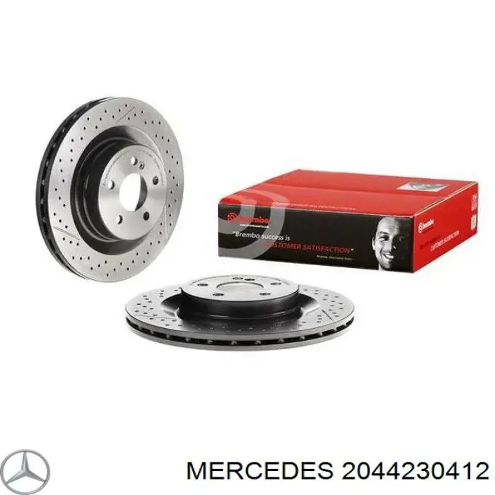 2044230412 Mercedes disco do freio traseiro