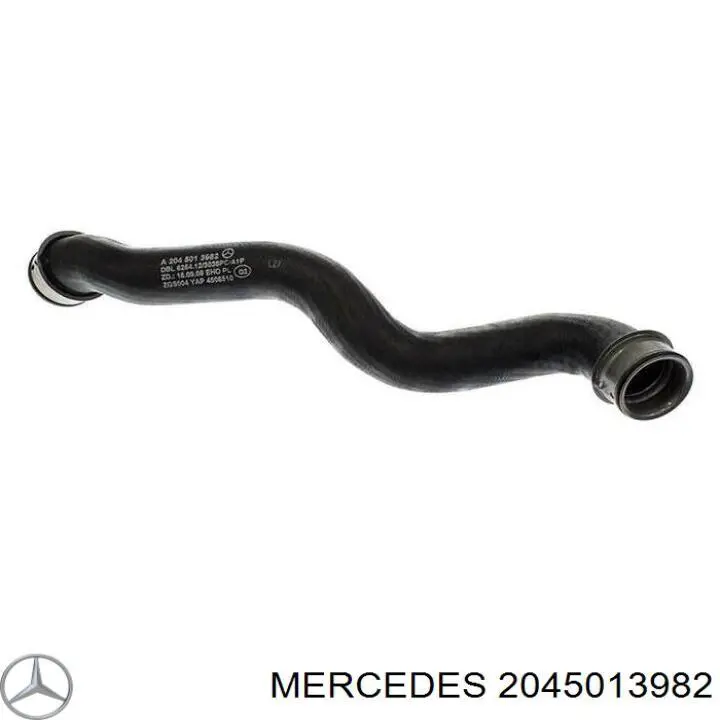 204 501 39 82 Mercedes шланг (патрубок радиатора охлаждения верхний)
