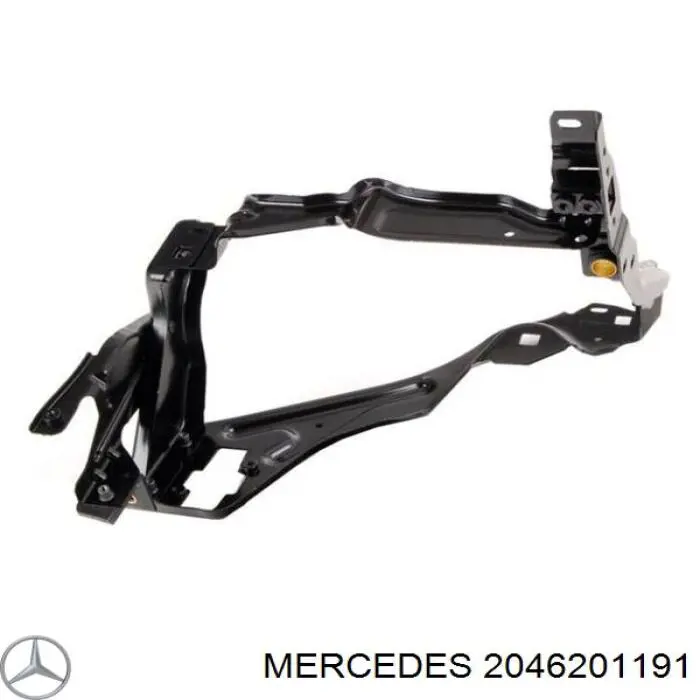 2046201191 Mercedes суппорт радиатора левый (монтажная панель крепления фар)