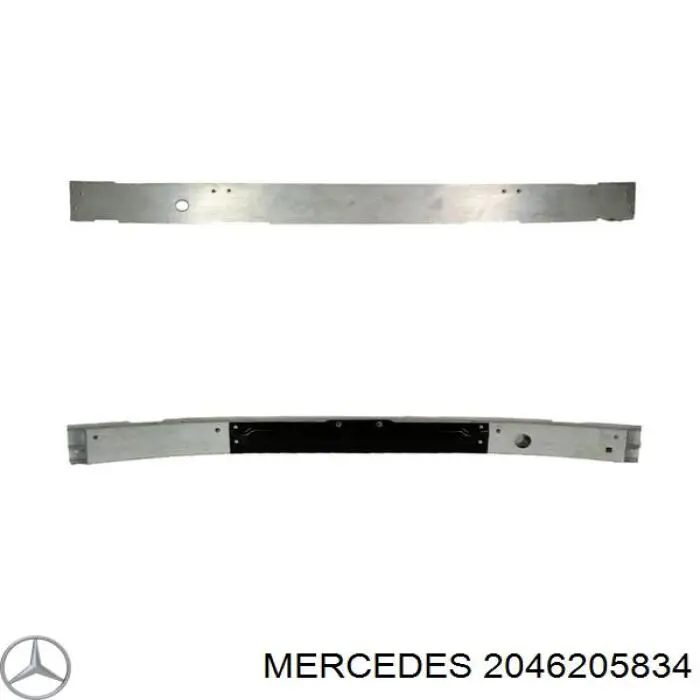 2046205834 Mercedes усилитель бампера переднего