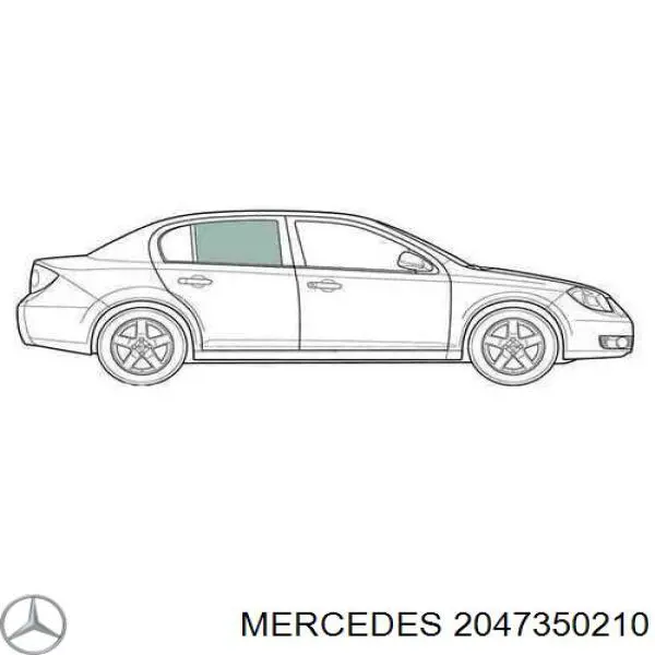  Стекло двери задней правой Mercedes C 