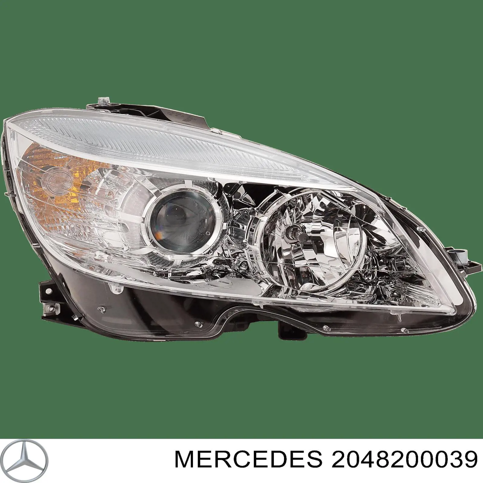 Правая блок фара Mercedes 2048200039 цена, от 88.69 USD